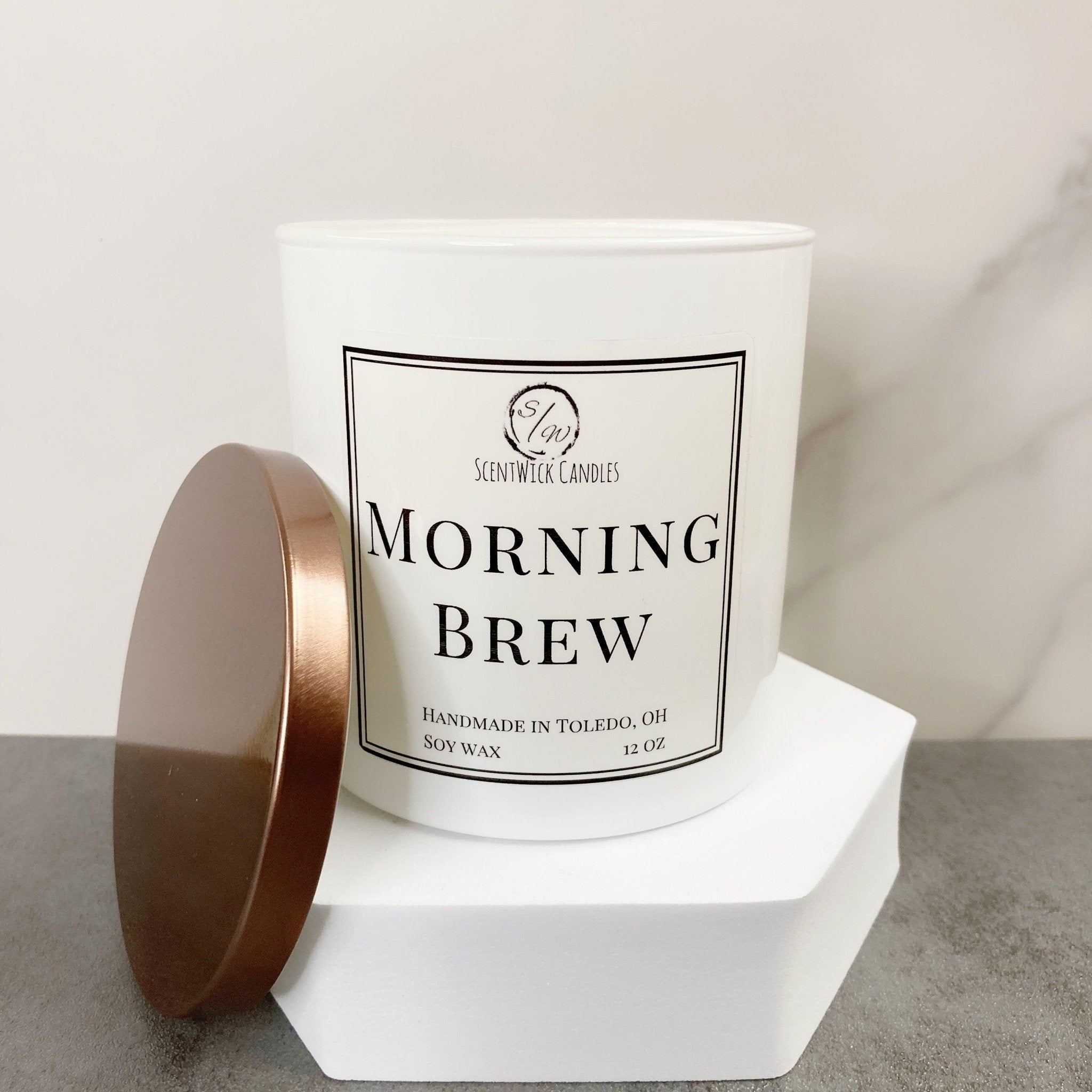 Morning Brew Candle | The Copper & Gold Collection - ScentWick Candles