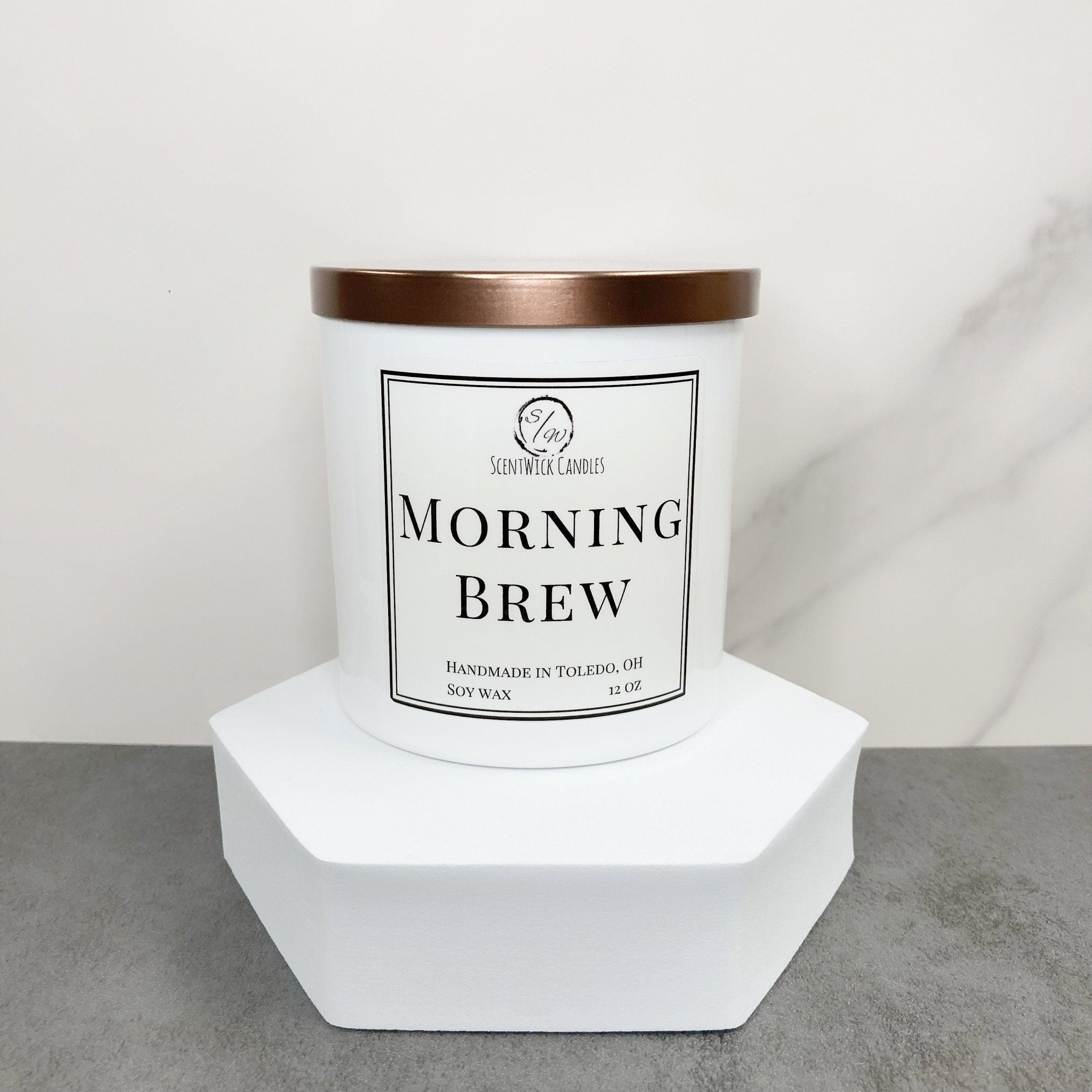 Morning Brew Candle | The Copper & Gold Collection - ScentWick Candles