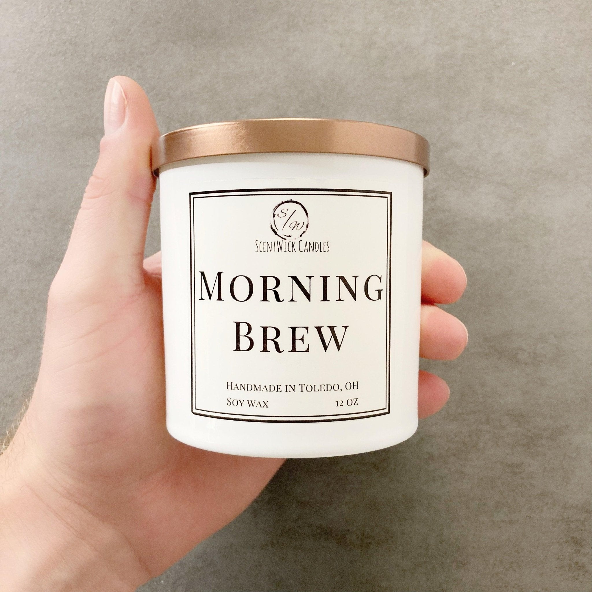Morning Brew Candle | The Copper & Gold Collection - ScentWick Candles