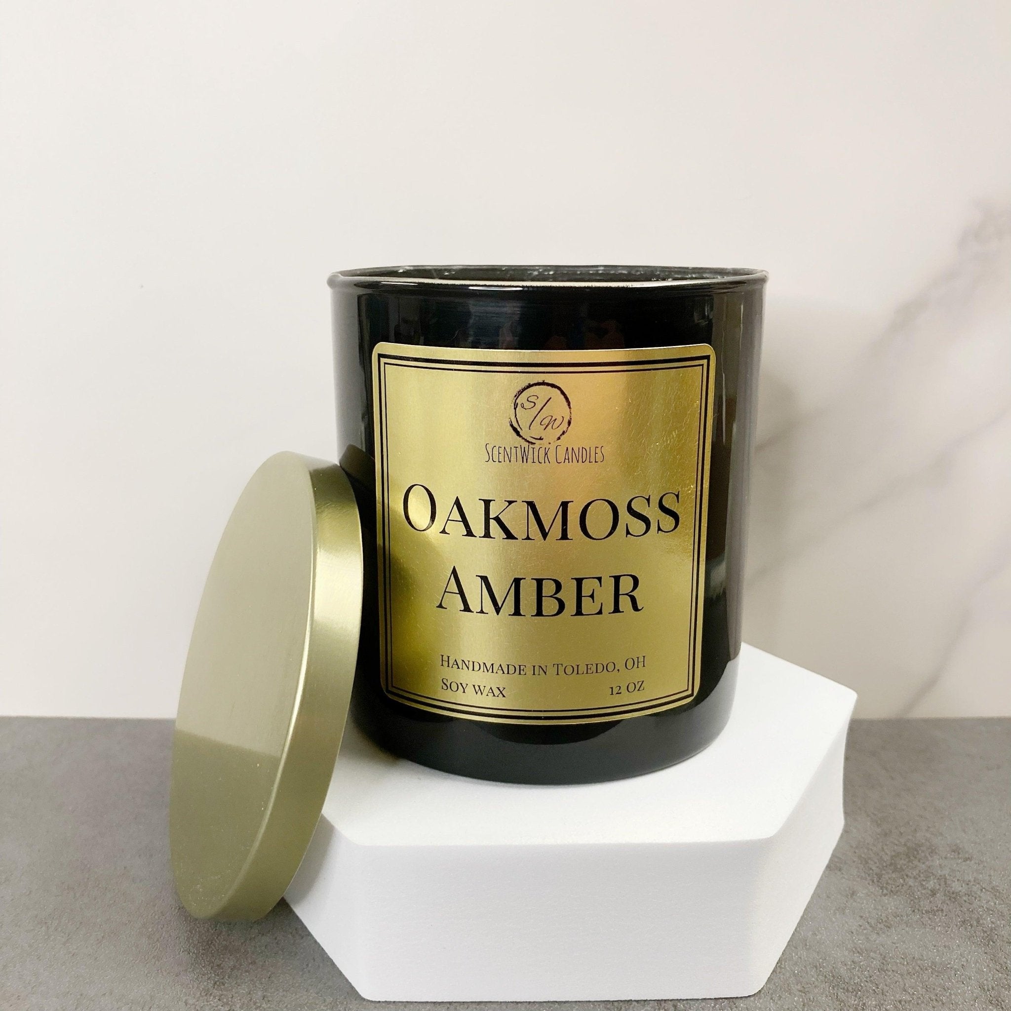 Oakmoss Amber | The Copper & Gold Collection - ScentWick Candles