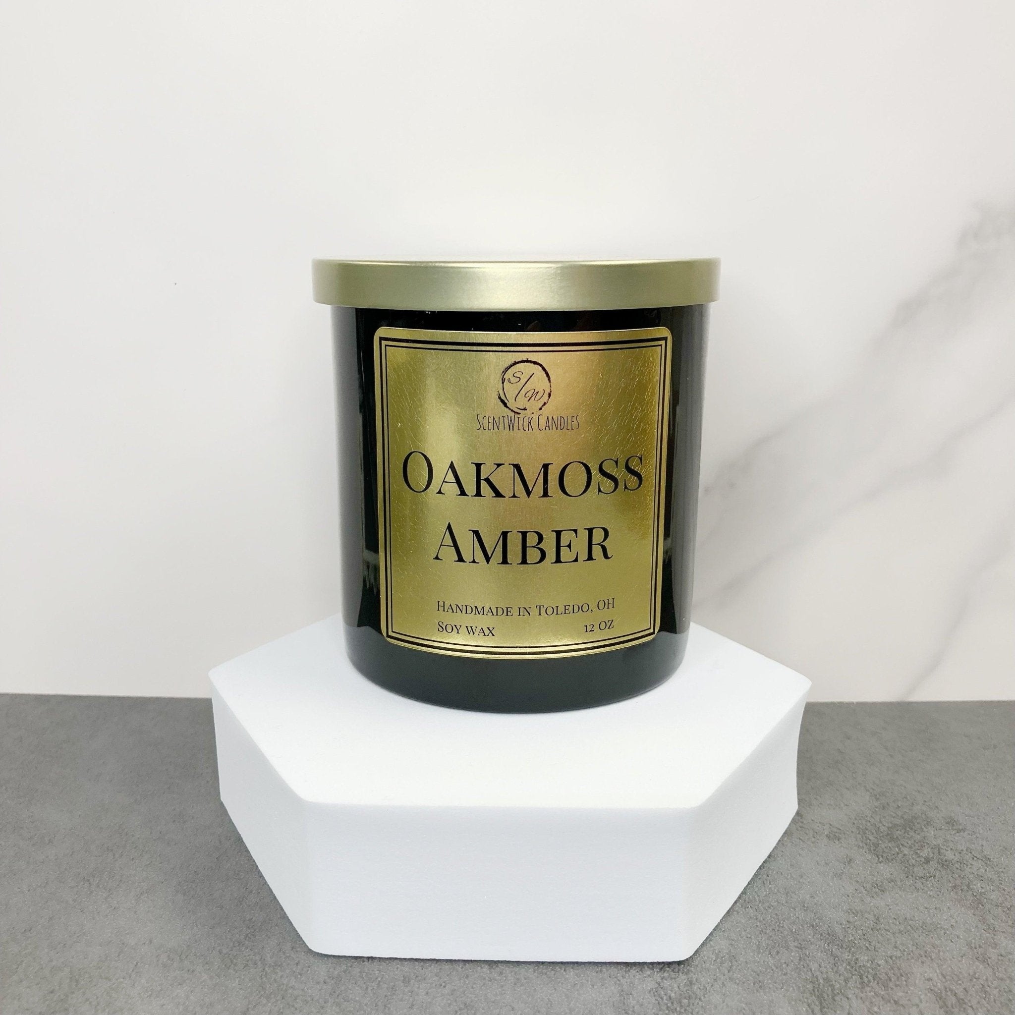 Oakmoss Amber | The Copper & Gold Collection - ScentWick Candles