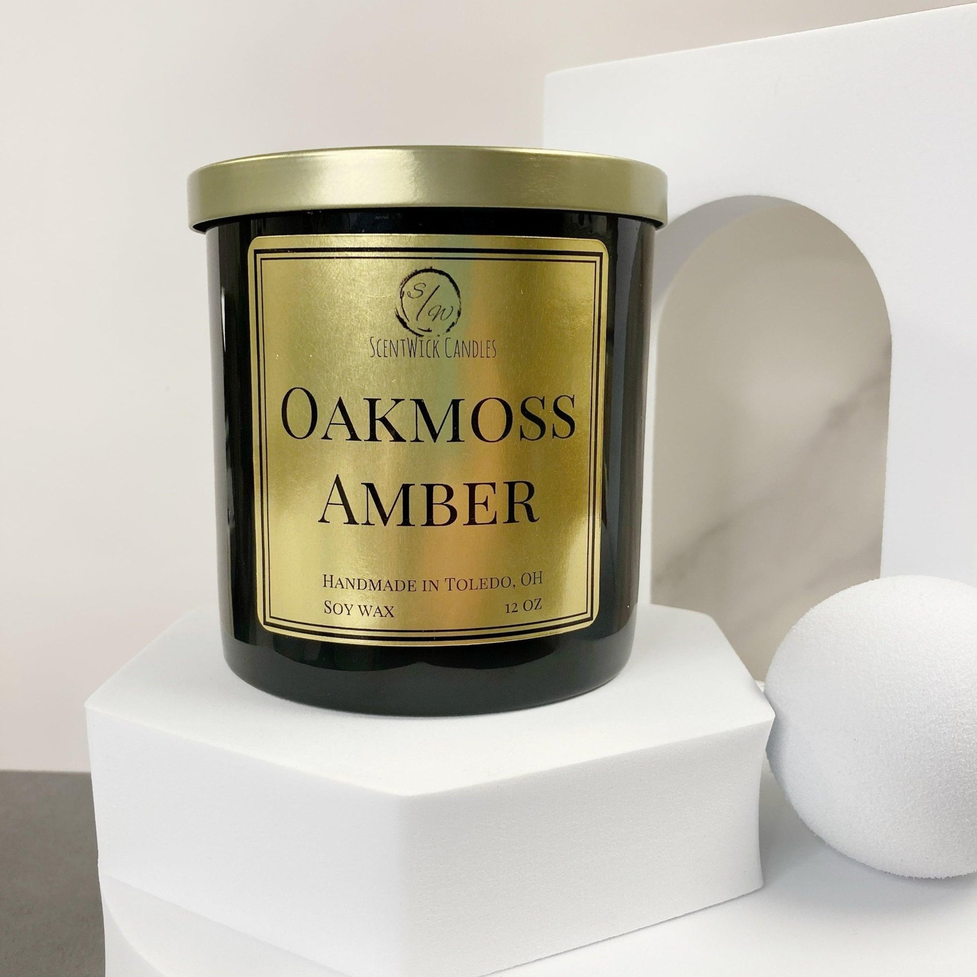 Oakmoss Amber | The Copper & Gold Collection - ScentWick Candles