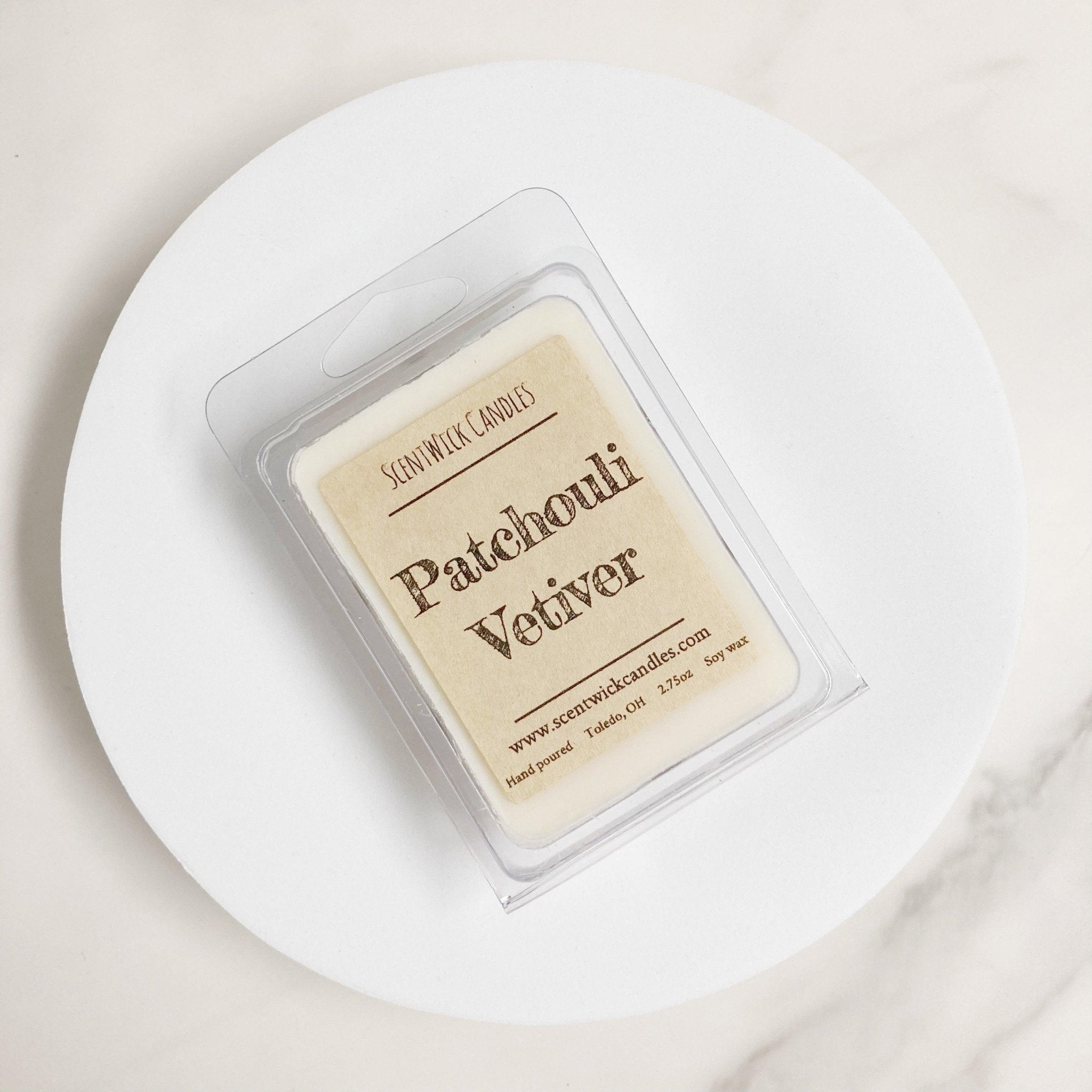 Patchouli Vetiver Wax Melt - ScentWick Candles