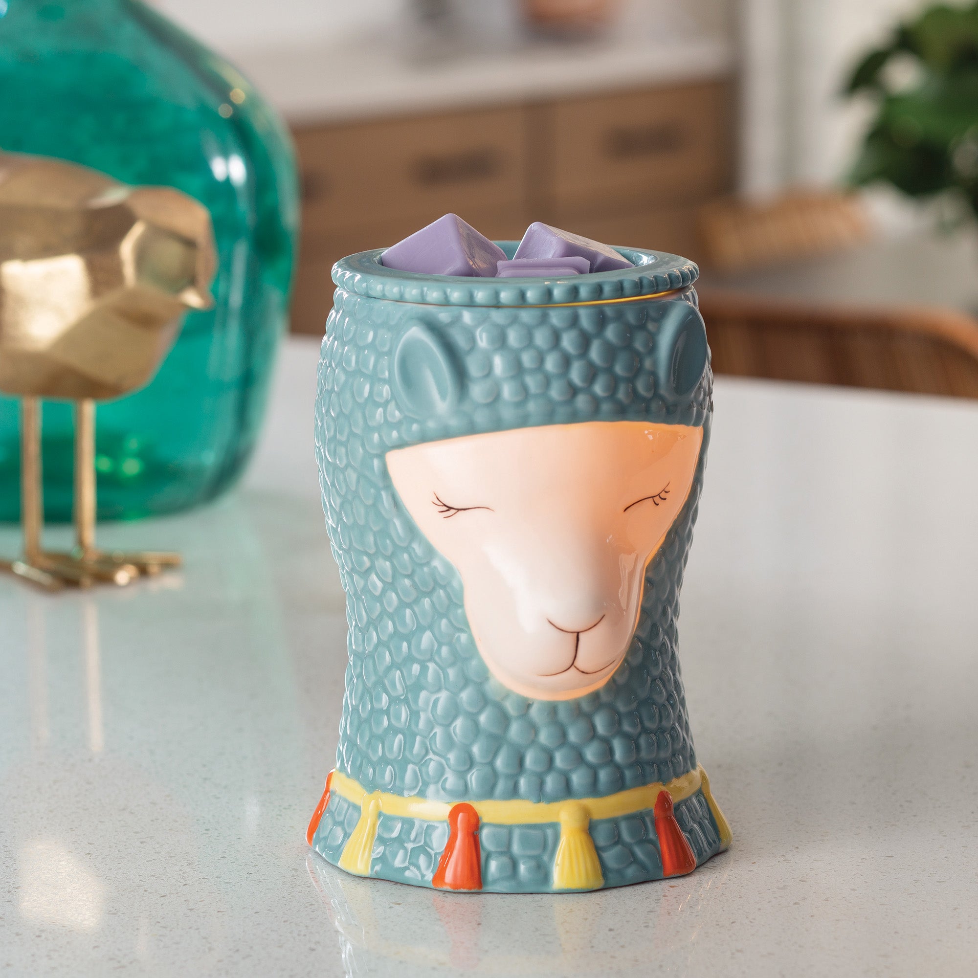 Llama Illumination Fragrance Wax Melt Warmer in bedroom video