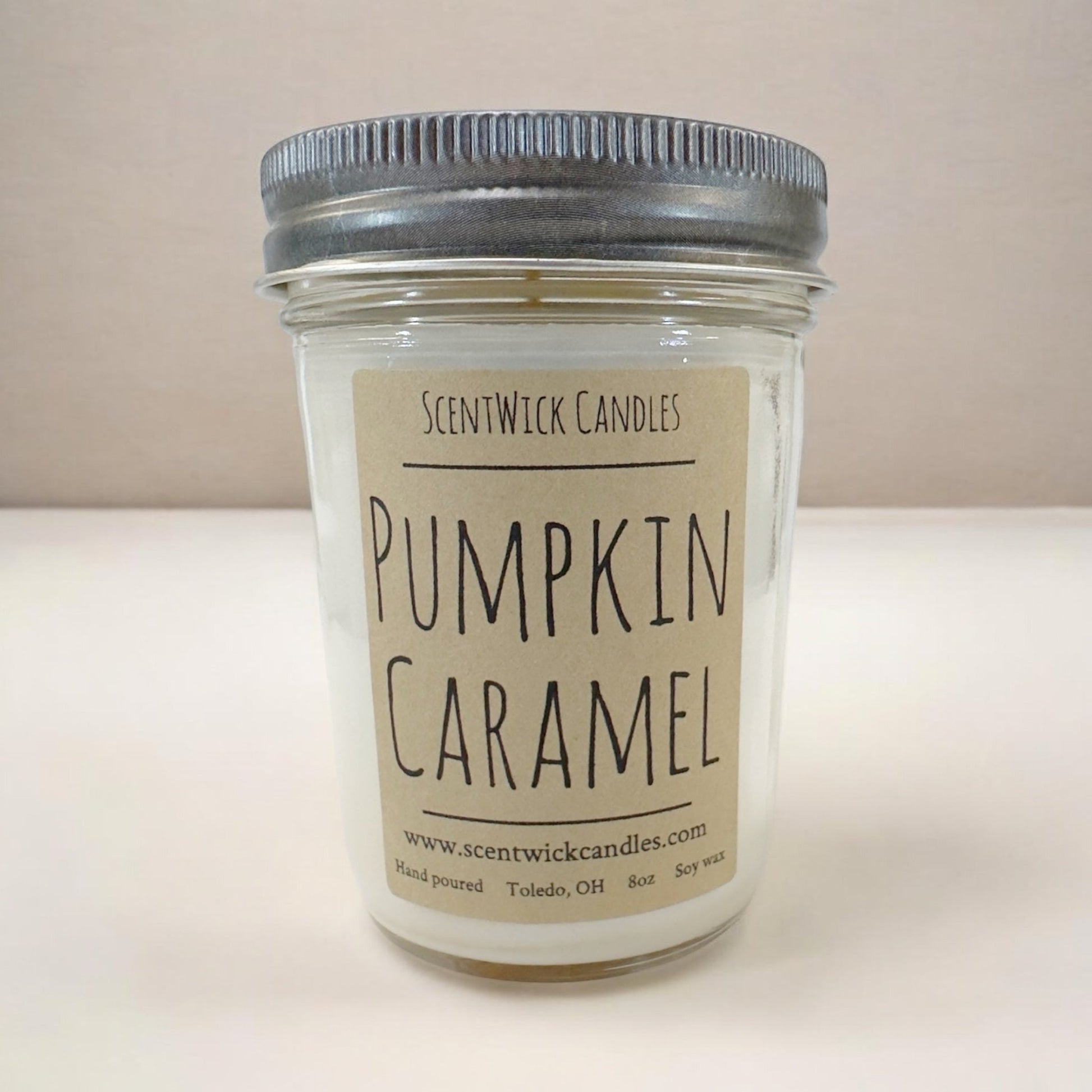 Pumpkin Caramel Candle - ScentWick Candles