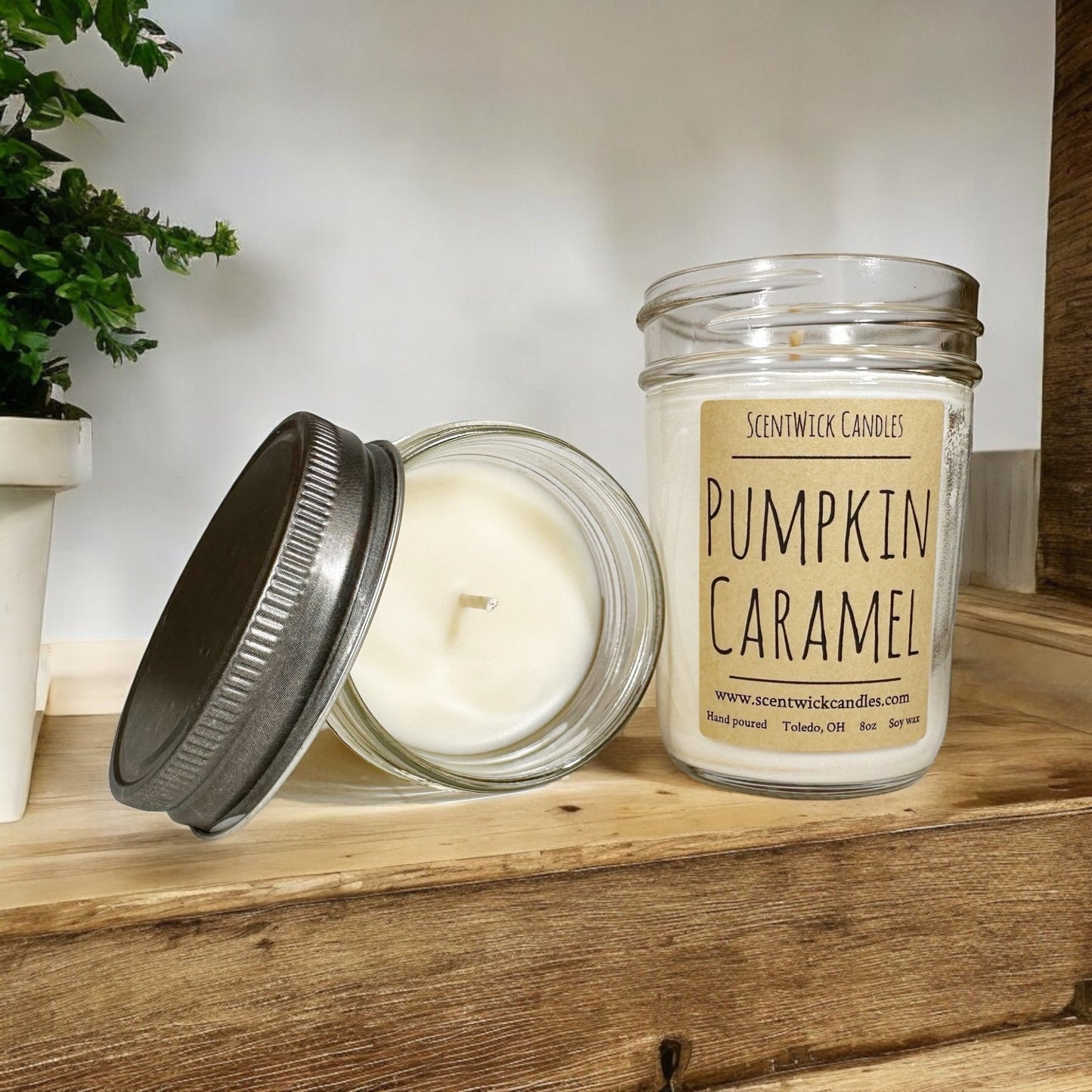 Pumpkin Caramel Candle - ScentWick Candles