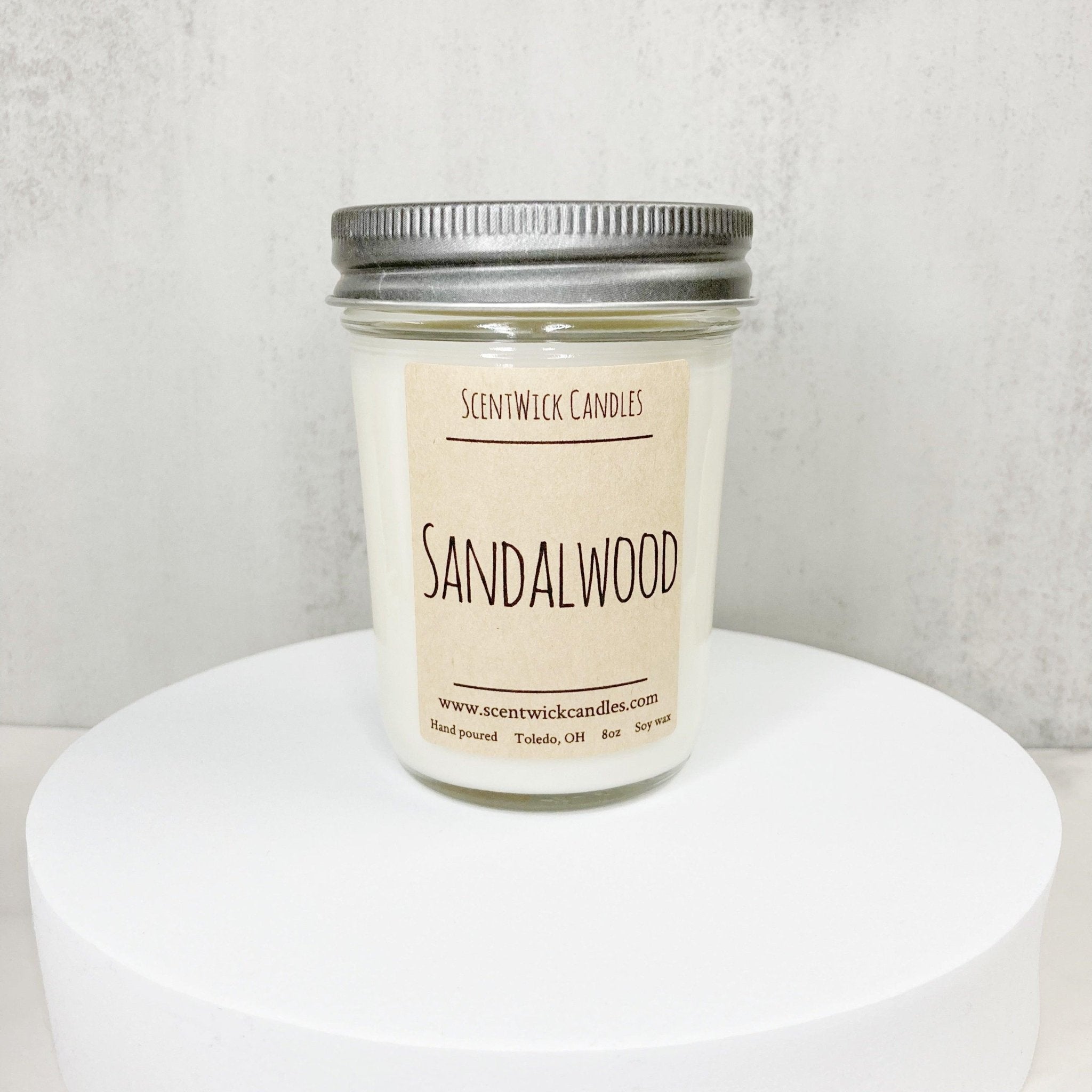 Sandalwood Candle - ScentWick Candles