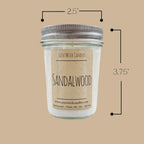 Sandalwood Candle - ScentWick Candles