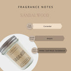Sandalwood Candle - ScentWick Candles