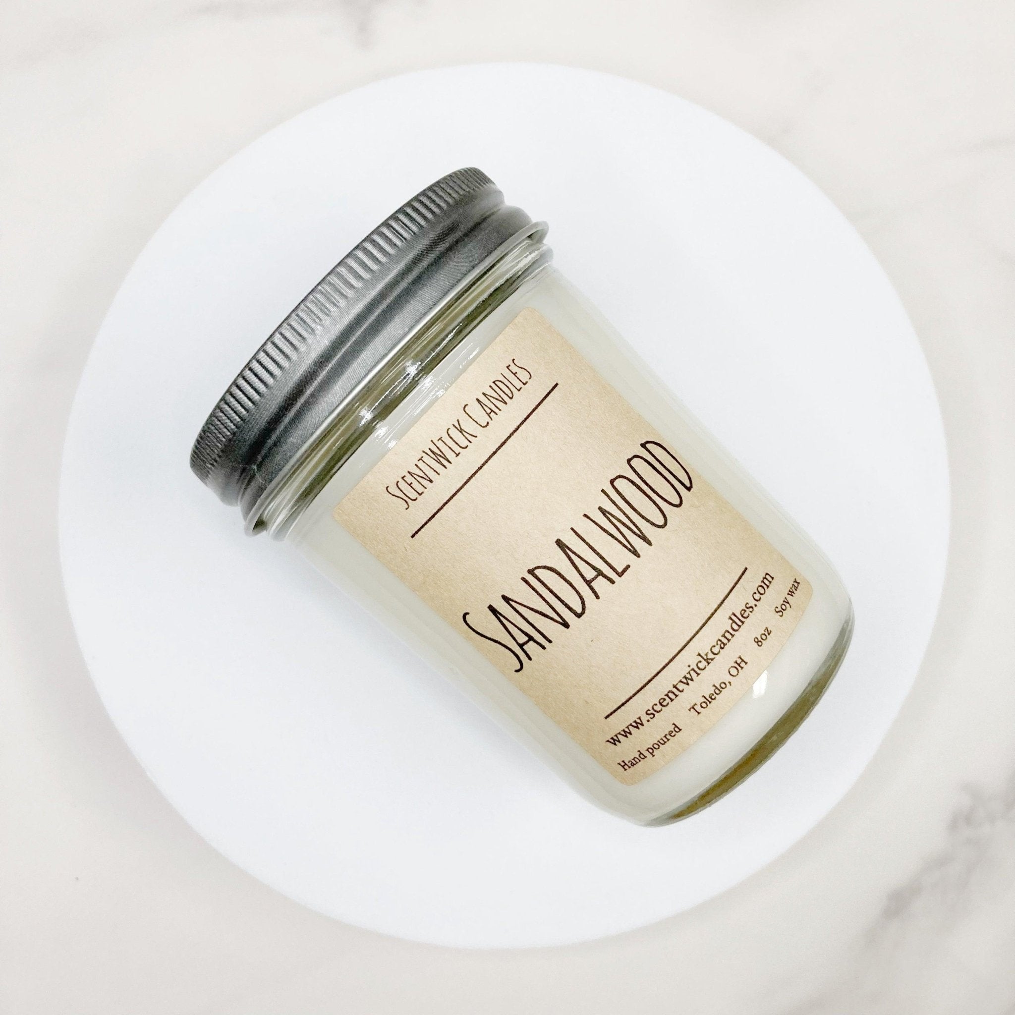 Sandalwood Candle - ScentWick Candles