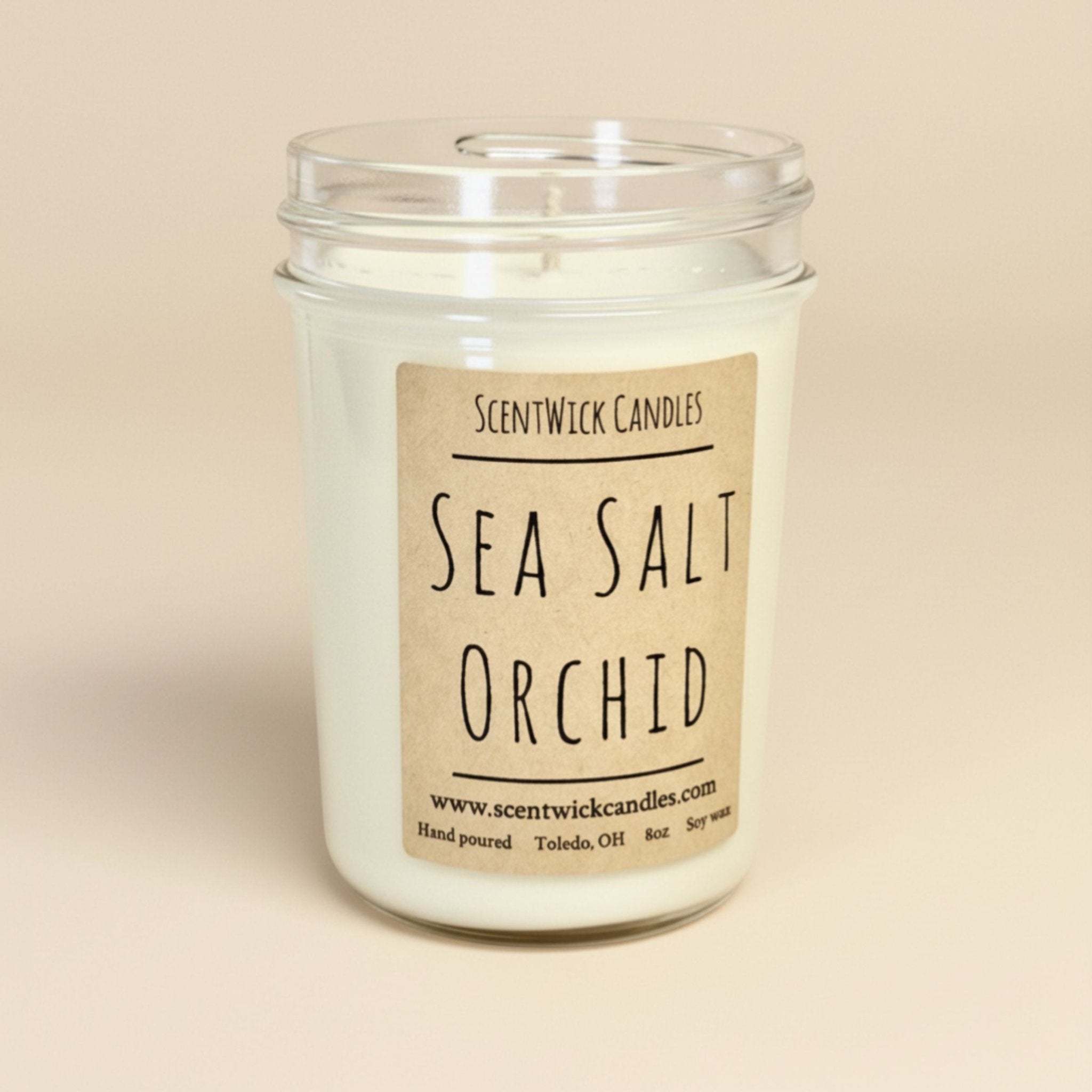 Sea Salt and Orchid Candle - SCENTWICK CANDLES