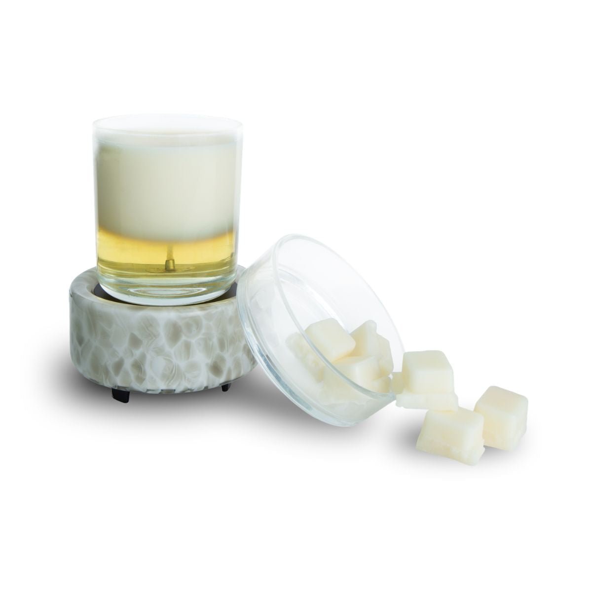 Swirl Glass Classic 2 - in - 1 Wax Melt Warmer - SCENTWICK CANDLES