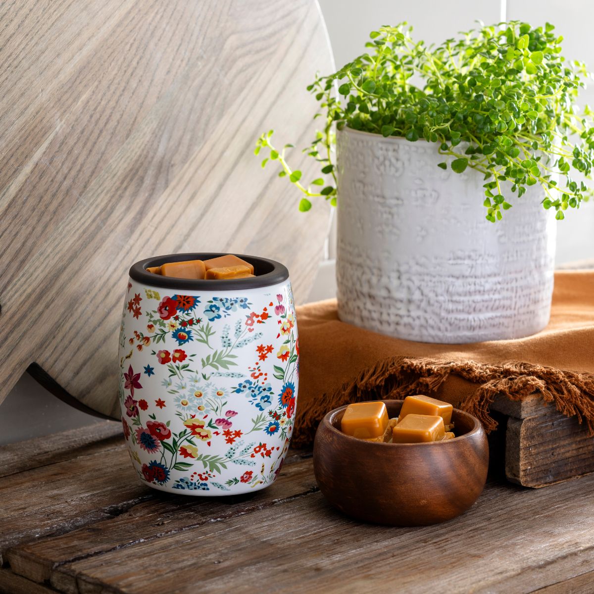 Wildflower Flip Dish Wax Warmer - SCENTWICK CANDLES